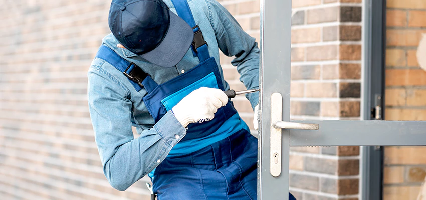 Pivot Storefront Door Locks Installation in DeKalb, Illinois